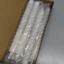 Baquler 6 Pcs White Flameless Taper Candle Twisted LED 9.65 Inch Spiral Taper Candles Battery Operated Twisted Candlesticks for Spring Wedding Birthday Home Party Holiday Dinner Fireplace