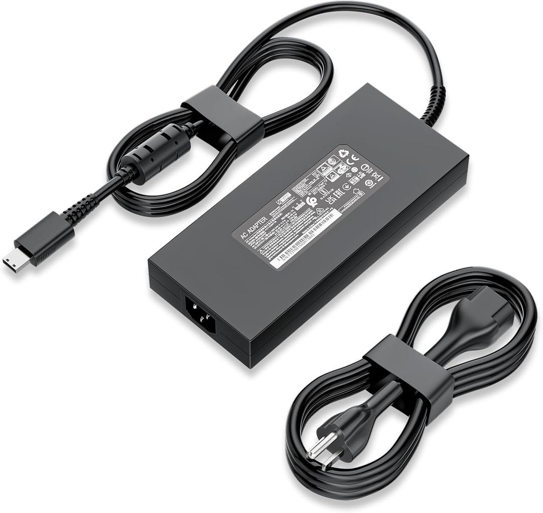 230W 240W USB Tip Laptop Charger Fit for Chicony MSI A17-230P1B GE66 GE76 Raider GP66 GP76 Leopard Gaming Laptop Creator Pro Z16 HX Studio Z16P Z17 HX Studio A17-230P1A 957-1541XP-108 Power Supply