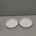 Taeochiy 8 Oz Creme Brulee Ramekins, Porcelain Ramekins Oven Safe, Round Tart Pan Mini Fluted Quiche Dishes,White