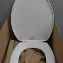 Bemis 7300SLEC Slow Close Toilet Seat, Easy Clean Hinges and Durable Plastic Seat, Made in USA, Elongated, White