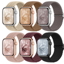 6  Pack Stretchy Bands Compatible with Apple Watch Band 40mm 38mm 41mm 42mm 44mm 45mm 46mm 49mm Women Men, Water-Resistant Solo Loop Elastic Sport Straps for iWatch Series 11 10 9 8 7 6 5 4 3 SE Ultra