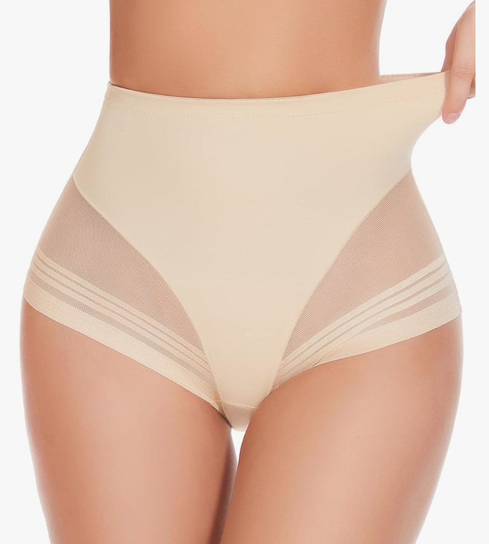 2 Pack Shapewear Tummy Control Panties - Womens Shaping Underwear Compression Briefs Low Rise Cincher Bodyshaper Girdle Panty, Size 