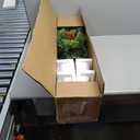 3ft Pre-Lit Christmas Entrance Tree In Urn w/ 40 LED Light Red Berries Pine Cone