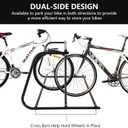 Heavy-Duty 10-Bike Outdoor Bike Rack – Double-Sided Commercial Bike Stand for Indoor & Outdoor Use in Garages, Schools, Retail Stores, Event Venues