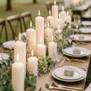 18 Pcs White Pillar Candles Bulk Set Hurricane Candles2x3 2x4 2x6 Inch - 12 Each Size Dripless Unscented Smokeless Gives You a Better Atmosphere When Organizing an Event Party.