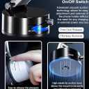 2026 Magnetic Car Phone Mount, Vacuum Suction Dashboard Mount with Adjustable Angle, Magnetic Phone Holder, Black.