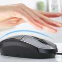 Sleek Body Work Corded Mouse, USB Corded Computer Mouse, Laptop Desktop Laptop Home and Office Mouse, Curved Edge Mouse, Comfortable Feel USB Corded Optical Mouse - Black