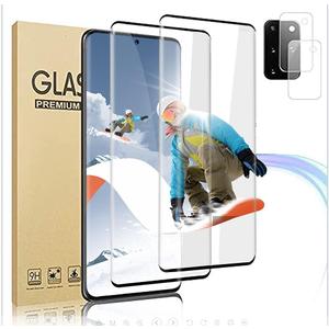(2+2 Packs) For Galaxy S20 Screen Protector With Camera Lens Protector, High-Definitiontransparency, 9H Hardness, Scratch Resistant, Easy To Install, 6.2 Inches
