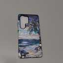 Case for Samsung Galaxy S25 Ultra,Anti-Scratch Full-Body Cover Shockproof Slim Design Case,PC Hard Shell & Silicone Inner Bumper -Beach Palm Tree