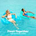 SLOOSH Inflatable Pool Floats Adult,2 Pack Pool Chairs with Cup Holders,X-Large Blow up Floats Chair,Hammock Noodle Mat for Relaxing Summer Water Fun Swimming Party Beach