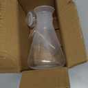 QWORK Plastic Conical Flask Set 50ml 100ml 500ml  Semi-Transparent Lab Flask for Teaching, Demonstration & Display