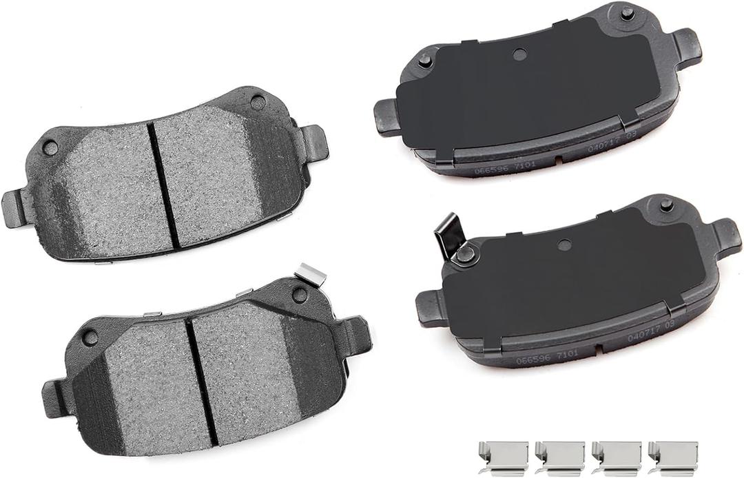 cciyu D1326 Ceramic Rear Brake Pads Set fit For Chrysler Town & Country,For Dodge Grand Caravan,Journey, For Ford Freestar,04-07 For Mercury Monterey,12 For Ram CV,09-12 For VW For Routan