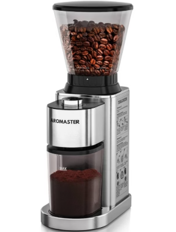 Aromaster Burr Coffee Grinder, Coffee Bean Grinder,Stainless Steel Coffee Grinder Electric,48 Grind Settings