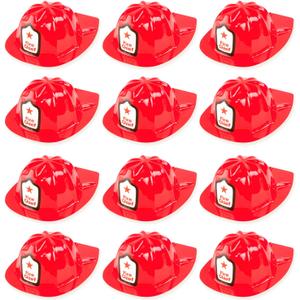 Super Z Outlet 12 Pack Firefighter Children's Helmet Party Supplies for Kid's Costume Accessory