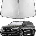 EcoNour Windshield Sunshade Compatible for Acura MDX 2014-2018 2019 2020, Sun Visor for Front Windshield & Window Sun Shade Cover, UV Heat Blocker & Protector, Car Accessories