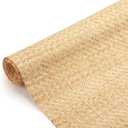 Wesiti 24x 59 Natural Cane Webbing V Shape Rattan Webbing Roll for Caning Projects Woven Mesh Cane Rattan Material Sheet for Furniture, Chair, Cabinet, Ceiling, Bed, Basket, Door, Brown