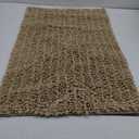 Arotive Luxury Chenille Bathroom Rug Mat, Extra Soft Thick Absorbent Shaggy Bath Rugs, Non-Slip Machine Wash Dry, Plush Bath Mats for Bathroom, Shower and Tub, 30x20, Beige