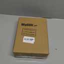 MyGift Set of 2, 12 Inch Chalkboard Sign with Burnt Wood Rectangular Frame and Round Base, Rustic Wedding Table Place Card Signage, Small Kitchen Countertop Memo Board