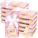 Wxzumg 24 Pcs Baby Girl Foot Keychain Footprint Bottle Openers Small Foot Bottle Opener Keychain Souvenir for Guests Baby Shower Return Gift for Party Favors with Pink Boxes Gifts or Decorations