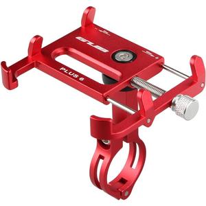 GUB 3.5-6.2" Plus 6 Aluminum Bicycle Phone Holder Motorcycle Support GPS for Bike Handlebar Accessories (Red)