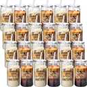 24 Set Thank You Gifts Employee Appreciation Gifts 16 oz Plastic Coffee Cups Bulk Reusable Inspirational Cups with Lid and Straw for Office Coworkers Valentines(Thank You), 5.51 X 2.76 inches