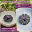 Solar Fountain for Bird Bath, 4W Solar Powered Water Fountain Pump, Outdoor Water Fountain with 6 Nozzles for Hummingbirds, Garden, Pool, Pond