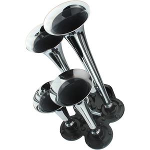 Air Horn Kit, 12V/24V 150dB Super Loud Train Horn for Truck, 4 Trumpet Train Horns kit for Vehicles Trucks Pickup Trains Cars Boats