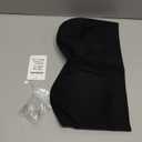 Gnowann Strapless Bras for Women Non-Slip Silicone Bandeau Bralette Seamless Wireless Strapless Bra Padded Tube Top (X-Large, Black)