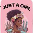 "Just a Girl Who Loves Travel" Luggage Cover, City Explorer Suitcase Protector, Waterproof Anti-Theft Design, Wanderlust Gifts for Women (01)