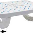 Adjustable Foot Rest Under Desk - Ergonomic Height-Adjustable Foot Support for Office Chairs, Sciatica Relief & Home Use (Non-Slip Base, Portable Design)