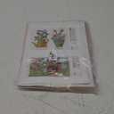 KCS 4 pc of 12" x 18" 30cmx45cm high Count Counted Cotton Aida Cloth Cross Stitch Fabric (25CT,White+Khaki)