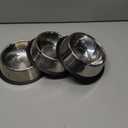3Pcs Stainless Steel Dog Bowls Set - Non-Slip Food and Water Bowl 13 Oz - Dishwasher-Safe, Rust Resistant Metal Pet Bowls for Small/Medium/Large Sized Pets (Classic)
