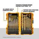 DEWALT Titanium Nitride Coated Drill Bit Set, Pilot Point, 21-Piece (DW1361)