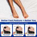 Bunion Corrector Splint For Big Toe - 2 Pcs Adjustable Bunion Splint Brace With Silicone Pad, Big Toe Straightener For Hallux Valgus Bunion Relief, Day & Night Support