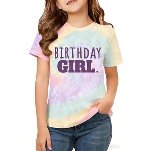 Birthday Girls Shirt It's Me Hi I'm The Birthday Girl It's Me Graphic Tee Kids Bday Party Outfit, Size 130