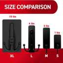 Command X-Large Matte Black Triple Hook, 1 Hook, 3 Strips, Damage-Free Hanging Wall Hooks with Adhesive Strips, No Tools Wall Hooks for Hanging Decorations in Living Spaces