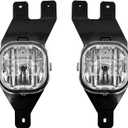 WILD BEAR Fog Lights Replacement for 1999-2004 Ford F250 F350 F450 F550(Super Duty), 2001-2004 Ford Excursion Fog Lamps with H10 12V 42W Halogen Bulbs