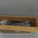 LUBORN Christmas Stocking Holder Stand for Floor, 2 Tier Christmas Stocking Hanger Rack with 12 Hooks, Iron Metal Holiday Decor Stockings Holders 20.5L x 46 H x 11.8 W (Stockings Not Included)