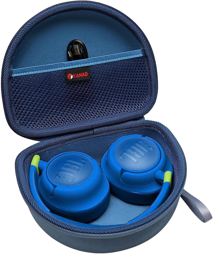 XANAD Hard Case for JBL Junior 470NC or JBL JR 470 NC/JR 460 NC/Junior JR 320BT Kids Headphone, Blue