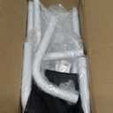 Jolitac Wedding Welcome Sign Holder, Adjustable Wedding Sign Stand Leather Hanging Straps & Design Bundle Heavy Duty Metal Easel Stand for Seating Charts, Bridal Showers, Birthday Party Displays (White)