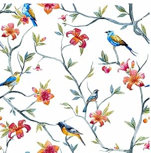 Botanical Peel and Stick Wallpaper Green Floral Contact Paper for Walls Self Adhesive Plant Leaf Jungle Wallpaper Removable Tropical Floral Wall Paper for Bedroom Bathroom 24"x118"