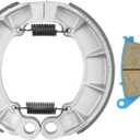 Youxmoto Front Brake Pads Rear Shoes Drum Fit for Honda Shadow Spirit VT750 DC 2001-2014/ VT750 Aero 2004-2015/ for Shadow Phantom VT 750 C2B 2010-2022/ VT1100C Shadow Spirit
