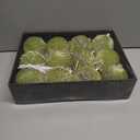 3.15 Inch Velvet Christmas Tree Ornaments12 Pcs Christmas Balls Bulk Set with Golden Hand-Painted PatternPlastic Shatterproof Xmas Hanging Ornaments Decorations for Tree Garland(Olive Green)