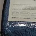 YEMYHOM 1 Piece Stretch Chair Sofa Slipcovers Couch Covers for 1 Seat, Jacquard Armchair Covers with Non-Slip Elastic Bottom, Thickened Furniture Protector for Dogs Pets kids (Small, Navy）