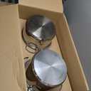 T-fal Gourmet 15-Piece Stainless Steel Cookware Set, Pots and Pans Cooking Set, Dishwasher Safe, Oven Safe to 500F, Induction Compatible, Stock Pot, Sauce, Saute, Frying Pans, Silver