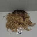 Ms Taj 11 Inch Short Wavy Hair Topper for Women with Thinning Hair, Natural Synthetic Lightweight & Breathable Hairpiece with 6.5"x6.5" Base, Instantly Adds Volume and Coverage（Ombre Brown Blonde） 