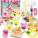 12 Making Miniature Food Toys Set, DIY, Resin Play, NOT Edible, Kitchen Mini Pretend Play Food Set for Kids Age 8-13, Birthday for Girls, 8 9 10, Make Your Food
