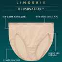 Vanity Fair Women's Illumination Hi Cut Panties, Silky Stretch & Satin Trim (White, XXXL)