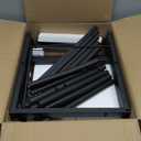 Guitar Stand for 4 Guitars, Adjustable Multiple Guitars Rack with Soft-Padded Protector for Acoustic, Electric, Bass & Ukulele, Guitar Display Stand with 3-tier Shelves for Amp & Vinyl Records