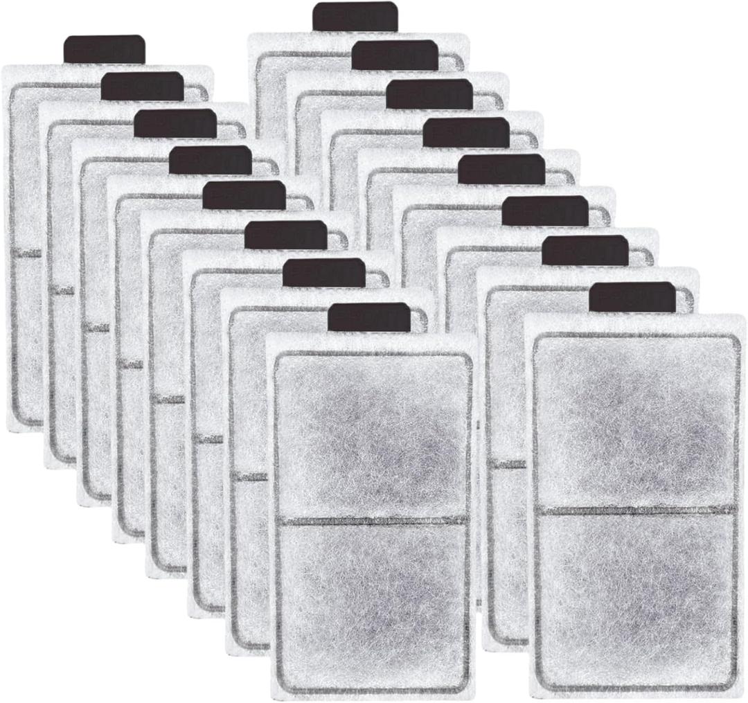 16 Pack PF-S Fish Tank Filter Cartridges, Aquarium Filter Cartridges Replacement Compatible with Top Fin Silenstream PF10 Power Filters